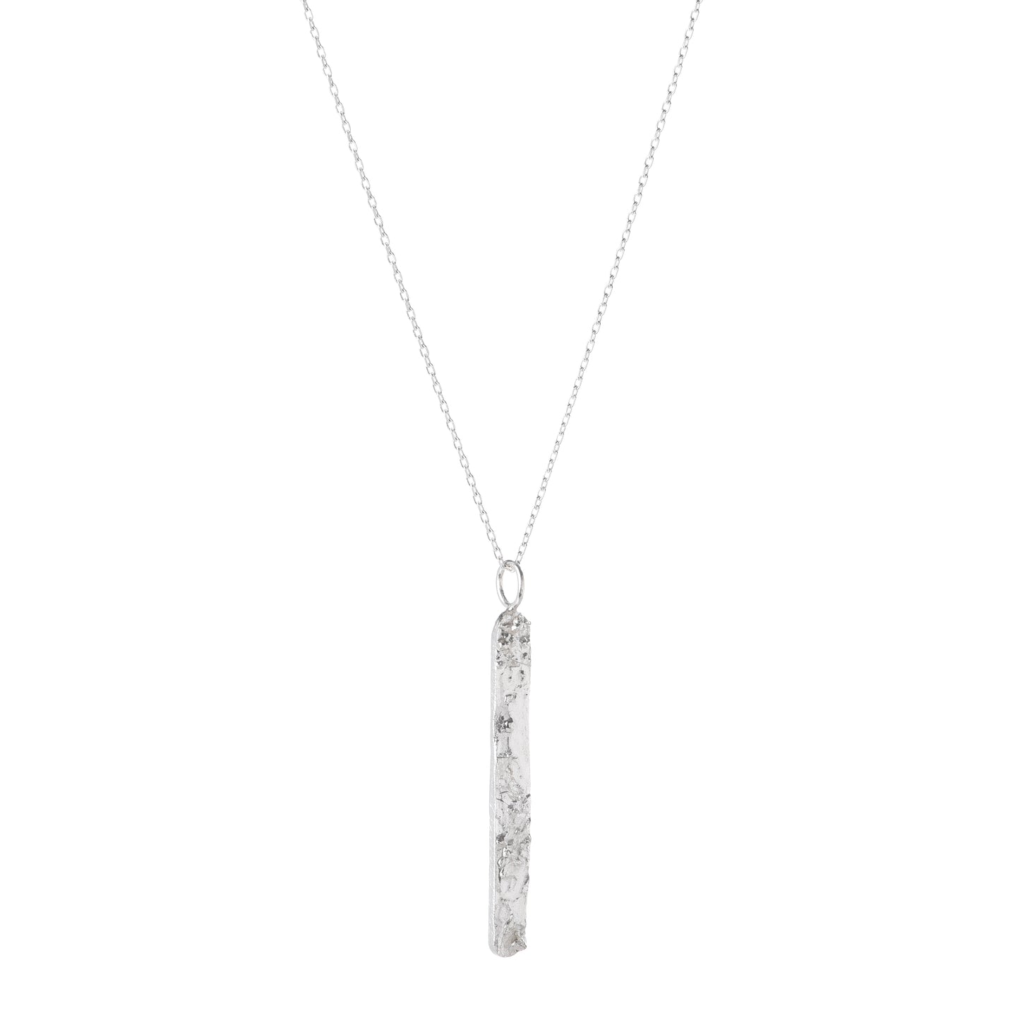 MELTED I-SHAPE LONG NECKLACE
