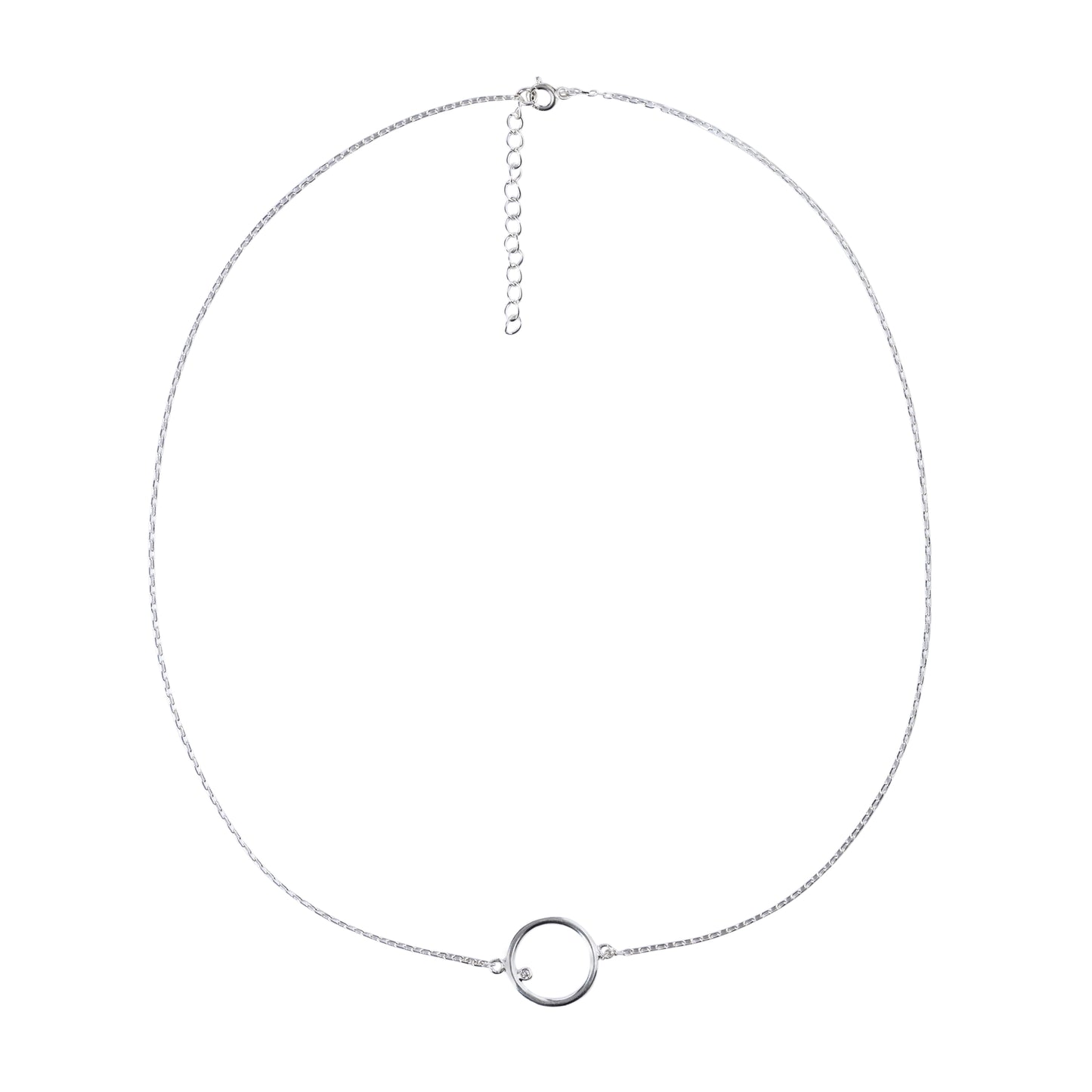 DOTTIE STONE CIRCLE NECKLACE