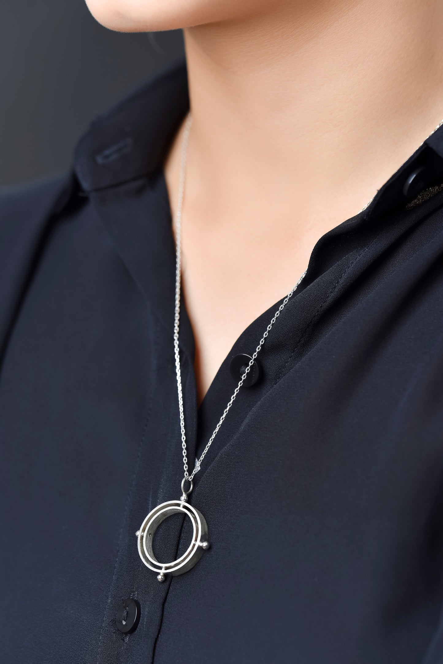 CONSTRUCTION 4-STUD NECKLACE