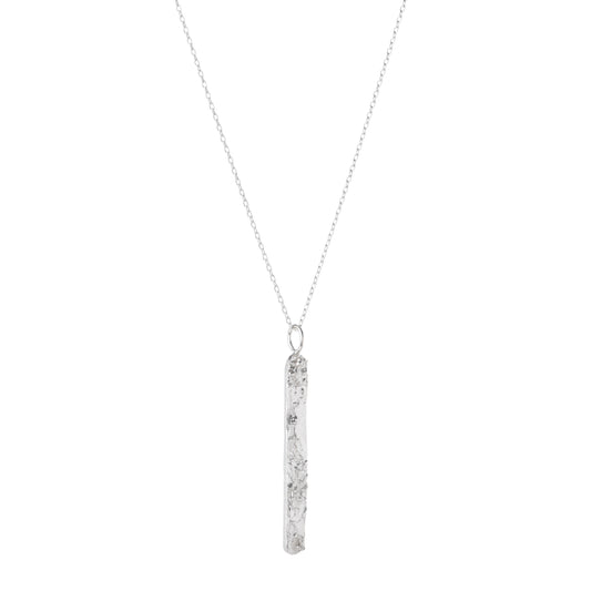 MELTED I-SHAPE LONG NECKLACE