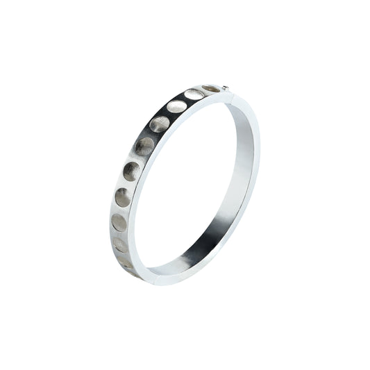 ROUND HOLES SURFACE BANGLE