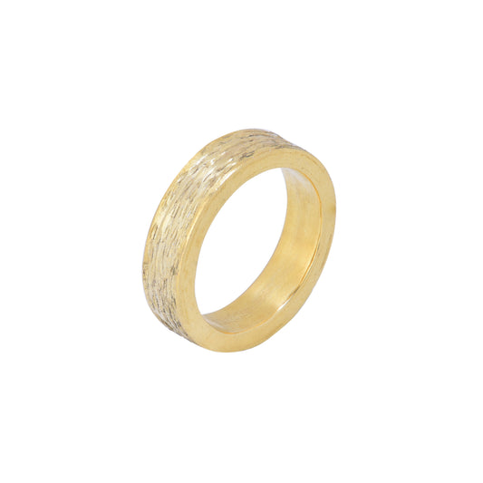 WAVE HAMMERED THIN RING